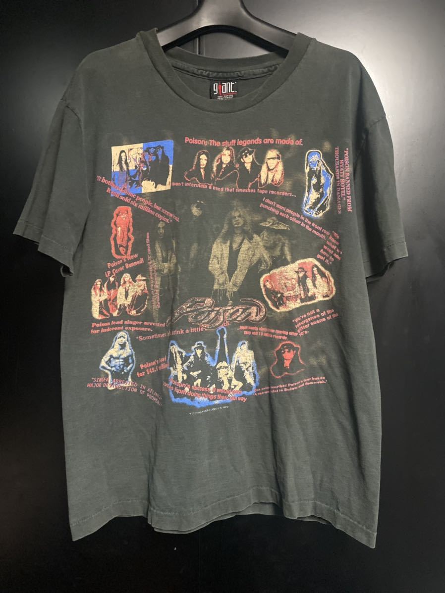 90'S 当時物 POISON Tシャツ ヴィンテージ USA製 バンドT(Yahoo 90'S 当時物 POISON Tシャツ ヴィンテージ USA製 バンドT(Yahoo