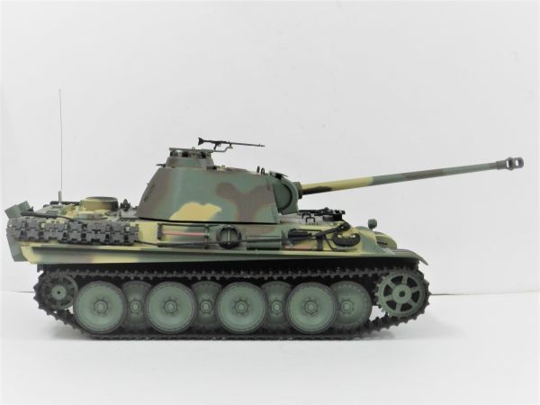 ☆塗装済み完成品戦車ラジコン☆ Heng Long 2.4GHz 1/16 戦車ラジコン パンサーG 3879-1 【赤外線バトルシステム付 対戦可能 Ver.6.0】