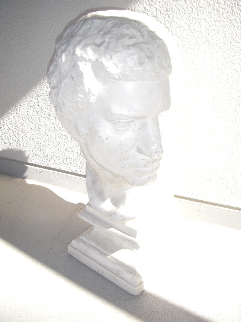 石膏像◎ ブルータス 西洋 石像 首像 頭像 ◎ 彫刻 デッサン 置物 美術