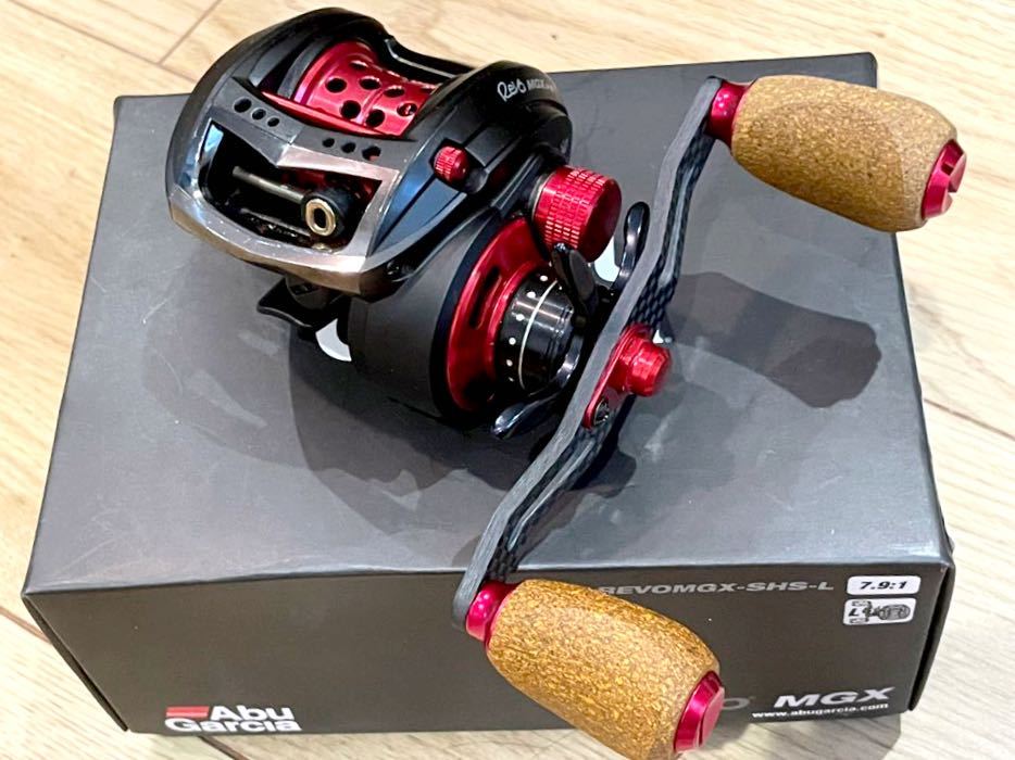 美品 アブガルシア レボ Abu Garcia REVO MGX SHS-L カスタム シャロー