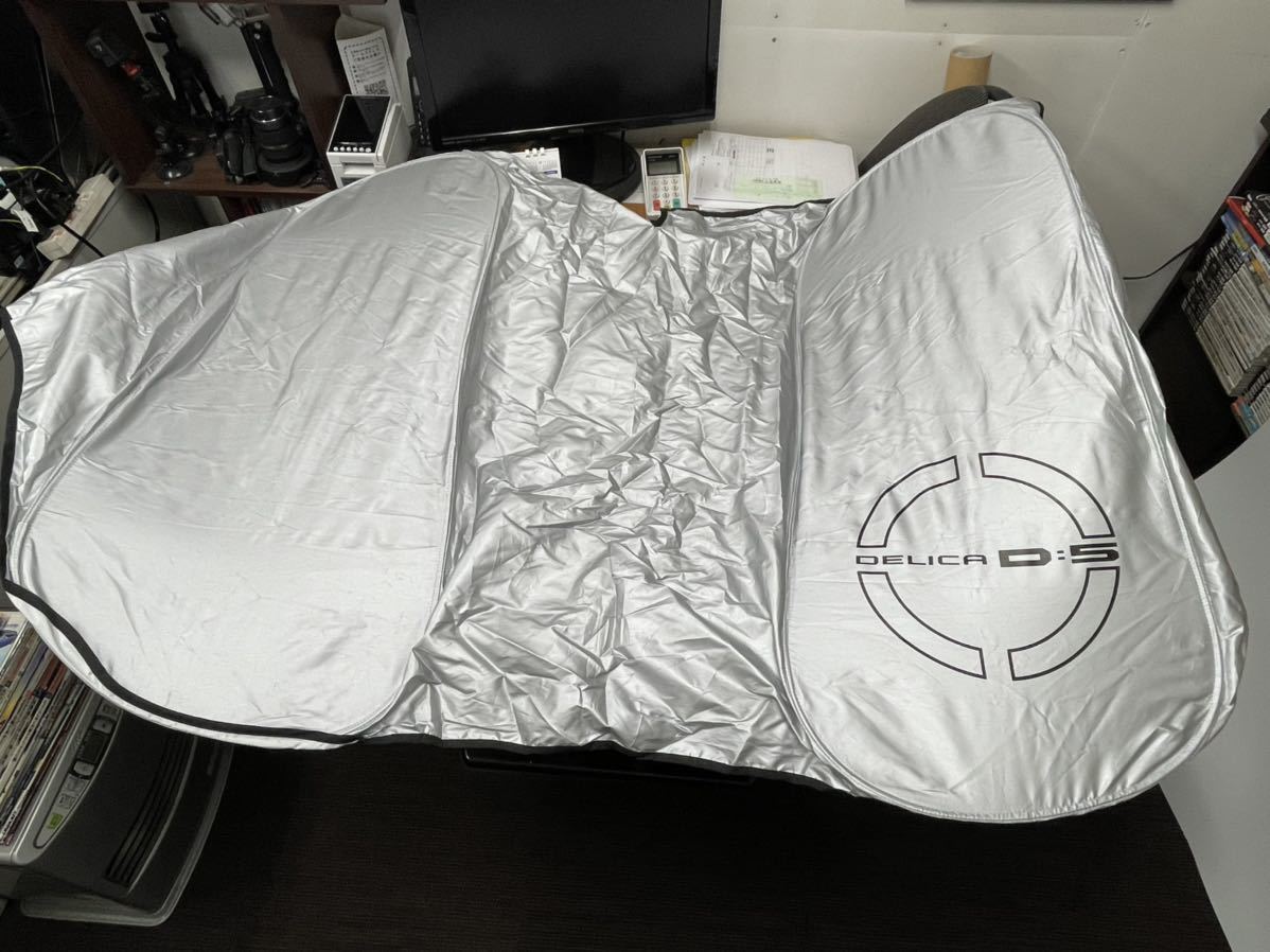 デリカD5 純正サンシェード 車中泊に モスキートネット 日除け 網戸