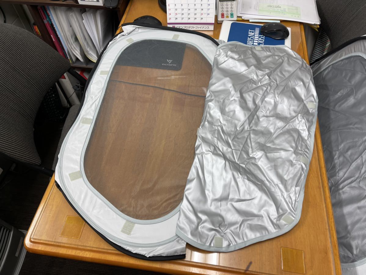 デリカD5 純正サンシェード 車中泊に モスキートネット 日除け 網戸