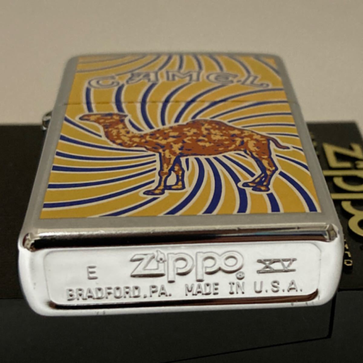 ZIPPOライター　CAMEL  キャメル　ラクダ　渦巻　未使用　極美品　箱無し　1999年製