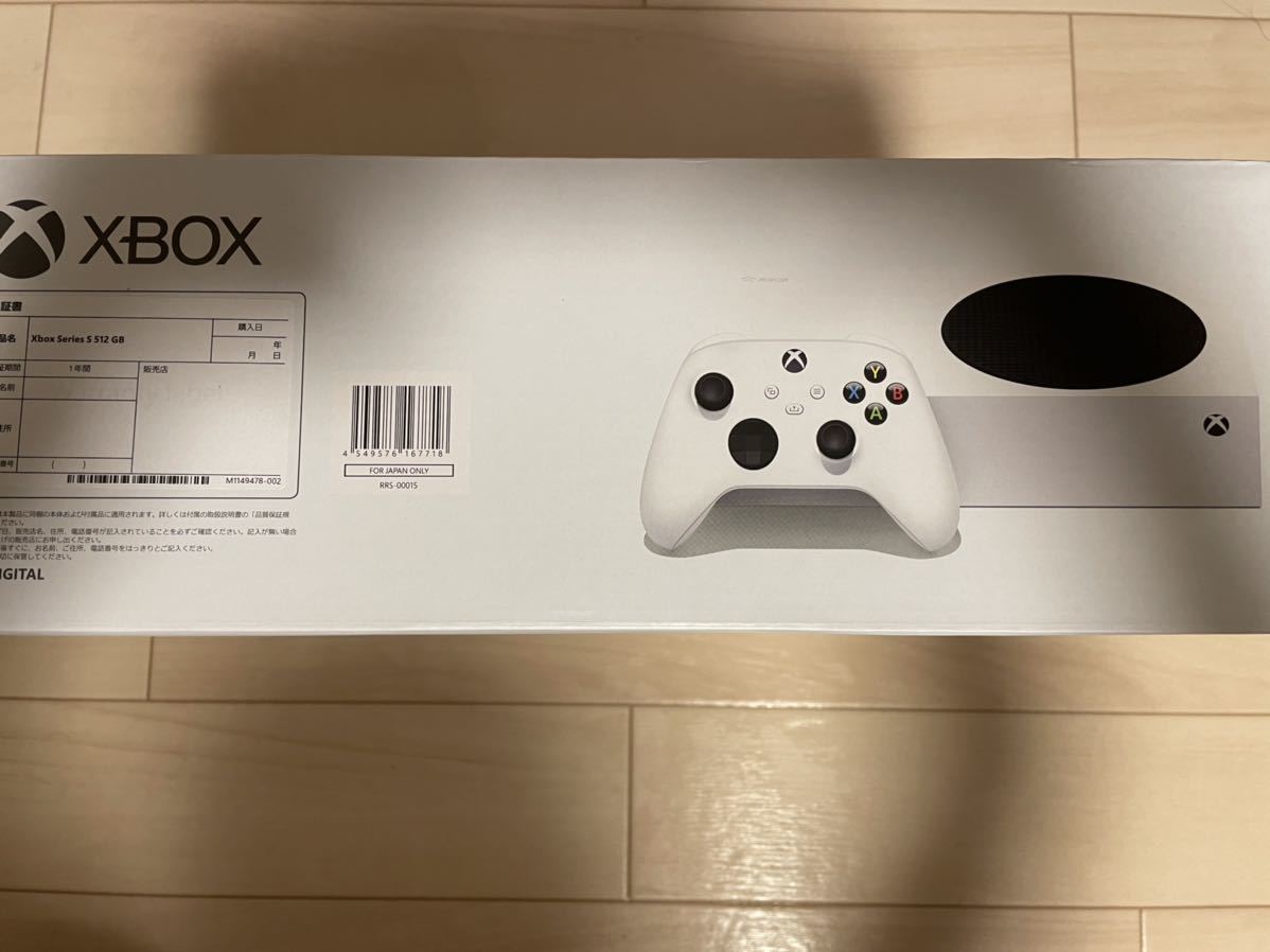 ☆マイクロソフト Microsoft Xbox Series S 本体 512GB RRS-00015 新品