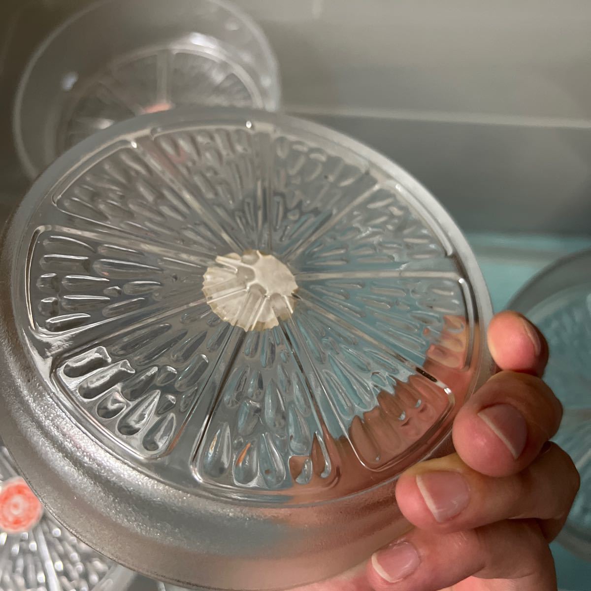 昭和 レトロ ガラス みかん 皿 容器 器 食器 鉢