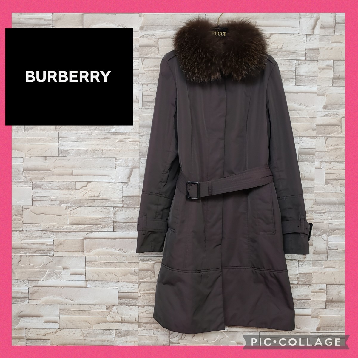 BURBERRY バーバリー レディース 38 パープル コート レディース