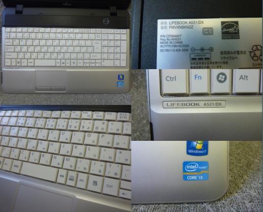 Win XP・7・10 OS選択可 富士通 LIFEBOOK A531/DX ★ Core i3-2330M 2.20GHz/4GB/500GB/Sマルチ/無線/HDMI/便利なソフト/リカバリ作成/1749_画像2