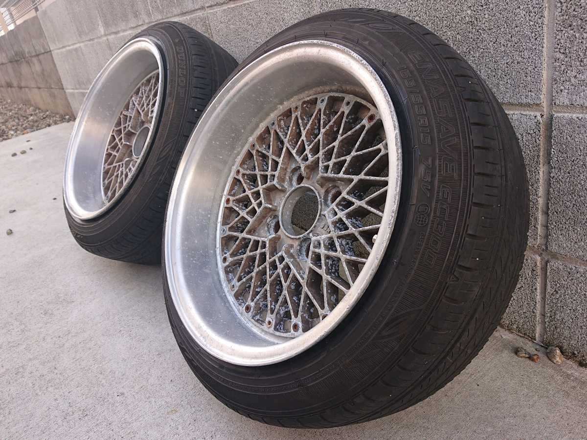 深リム 旧車 当時物 SSR リバースメッシュ15×7.5J -5 114.3-4H サニー