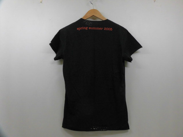 lucien pellat-finet ルシアンぺラフィネ Tシャツ 半袖 ドクロ ダメージ ブラック 黒 サイズSの画像3