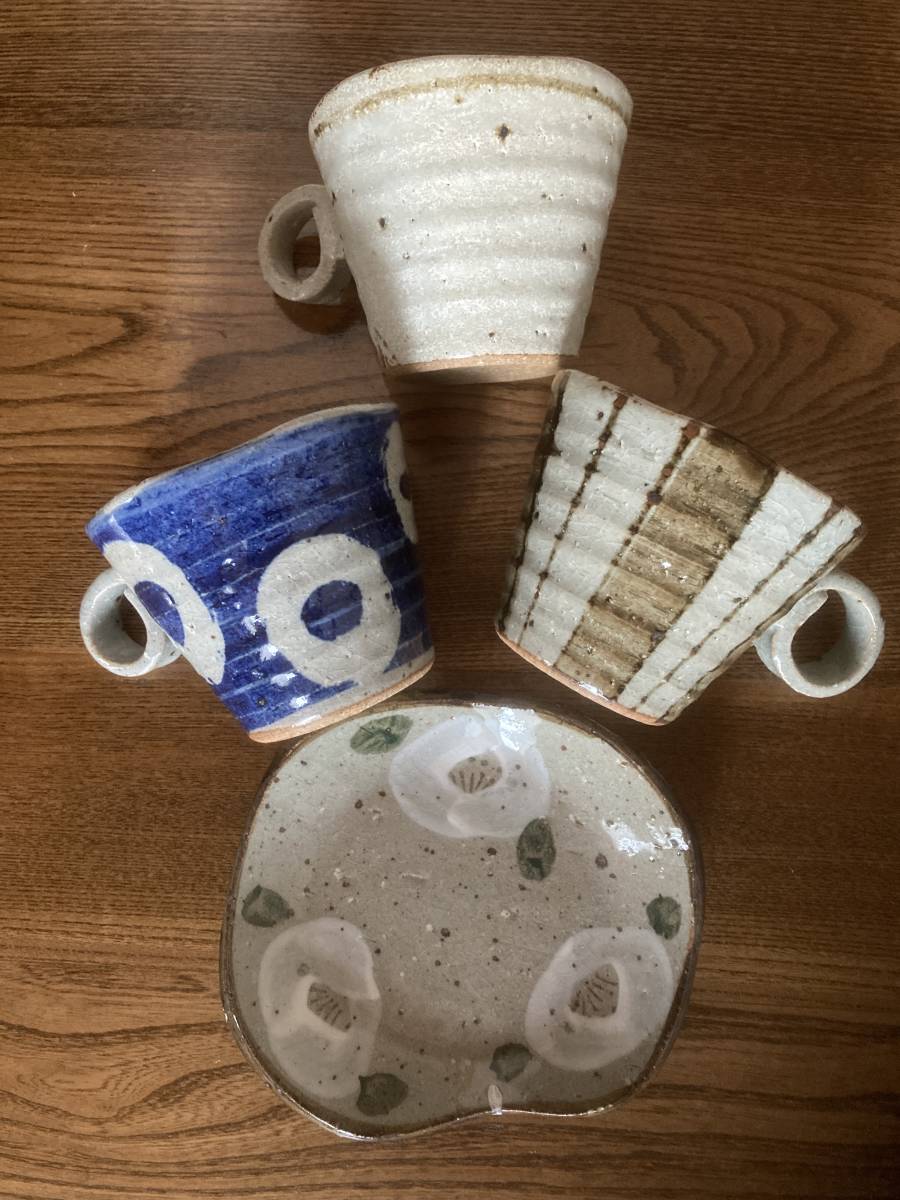 【美品】美濃焼　コーヒーカップ&小皿　マグカップ