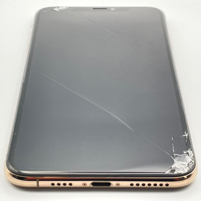 画面割れ iPhone Xs Gold 256 GB au SIMロック解除済 | ovale.eu