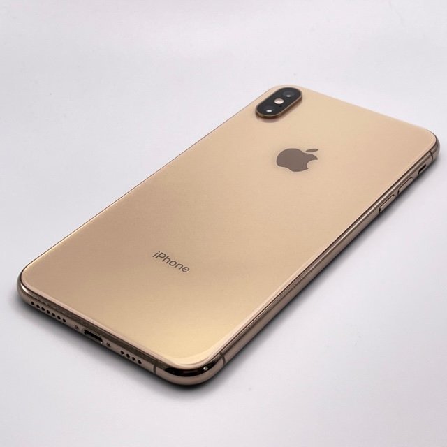 品 画面割れ Apple アップル iPhone XS Max 256GB ゴールド SIMロック