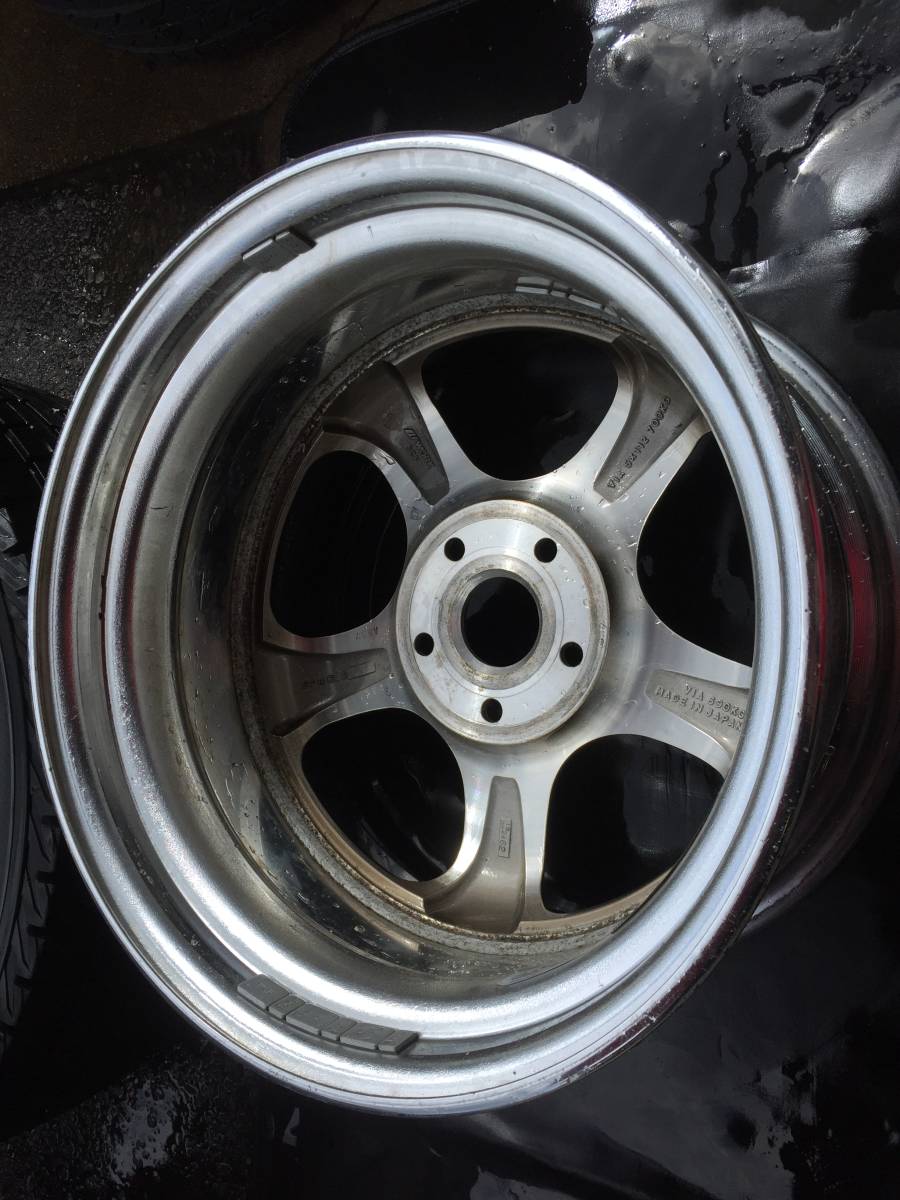 ◆A907-3◆WORK　MEISTER　S1R◆ブロンズ◆VWゴルフ等◆アルミホイールのみ◆17×9.0J　+37　5H　112◆1本◆中古品◆_画像4