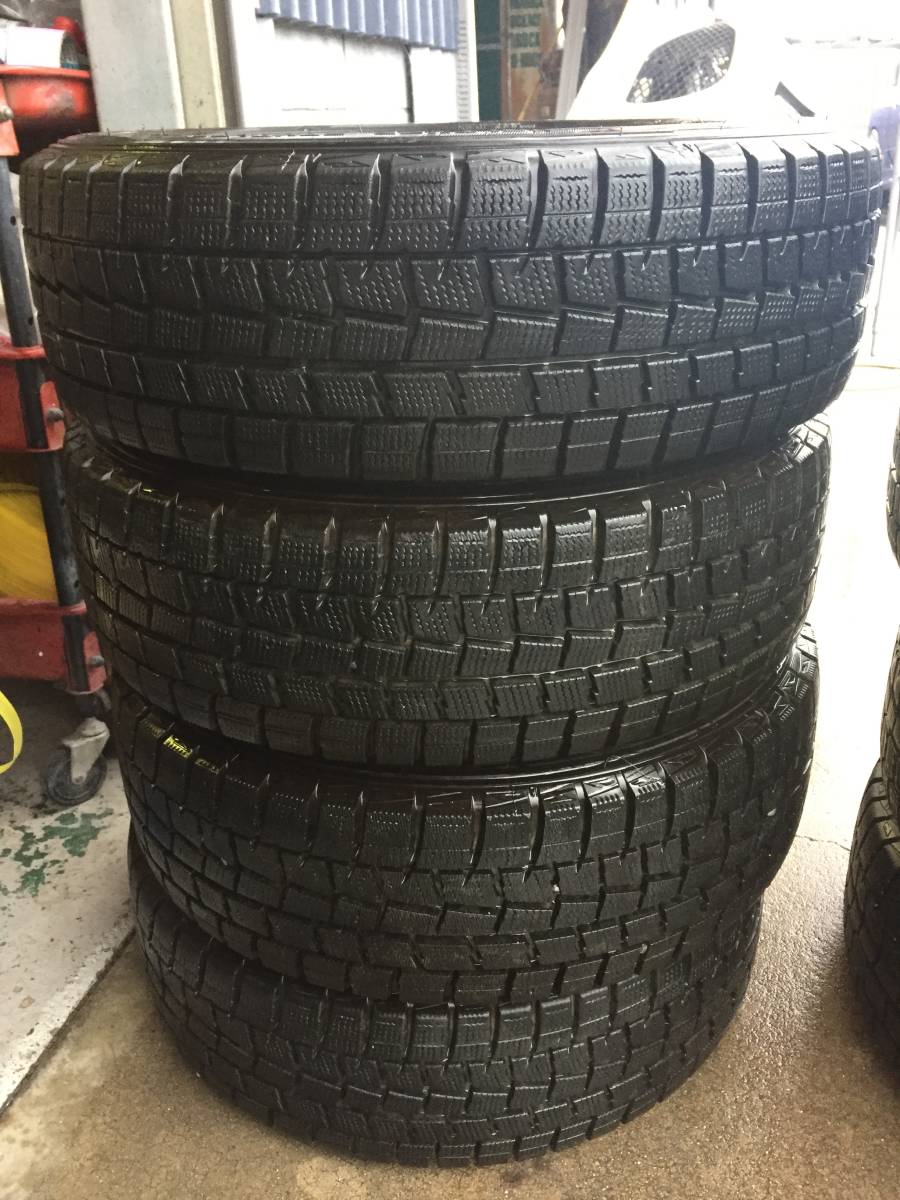 ◆AS923-8◆溝有り！◆Weds製　キャロインスチ－ルホイ－ル◆15×5.5J　+40　8H　100/114.3◆DUNLOP◆185/60R15◆4本セット◆中古品◆_画像9