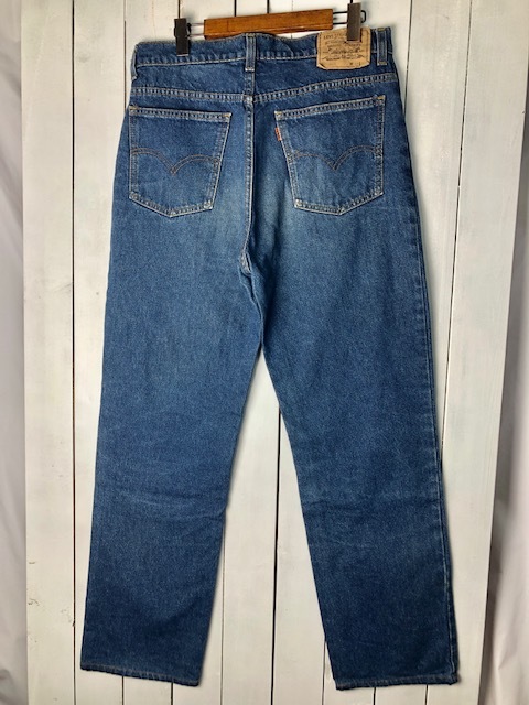 USA古着 80s～90s Levis 210 デニムパンツ オレンジタブ 34 濃いめ オールド ヴィンテージ アメリカ古着 リーバイス ●142