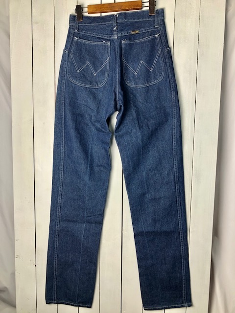 USA古着 70s～80s ヨーロッパ製 Wrangler デニムパンツ 30 濃紺 オールド ヴィンテージ アメリカ古着 ラングラー イタリア マルタ製 ●143_画像2