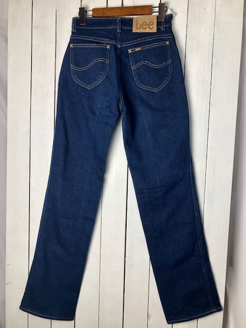 USA б/у одежда 70s~80s Lee Denim брюки 9 42TALON темно синий Old Vintage America б/у одежда Lee 314-1746 высокий талия *144