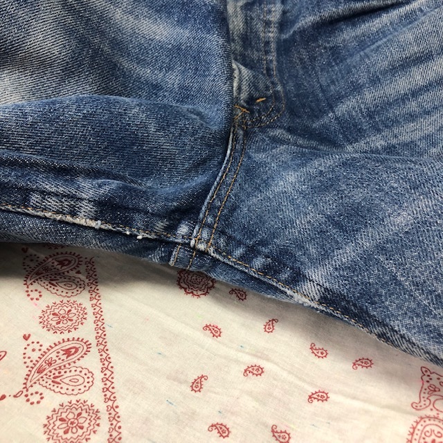 USA古着 70s～80s USA製 Levis 518 デニムパンツ 42TALON W29程度 オレンジタブ オールド ヴィンテージ リーバイス 股下長め 515 ●133