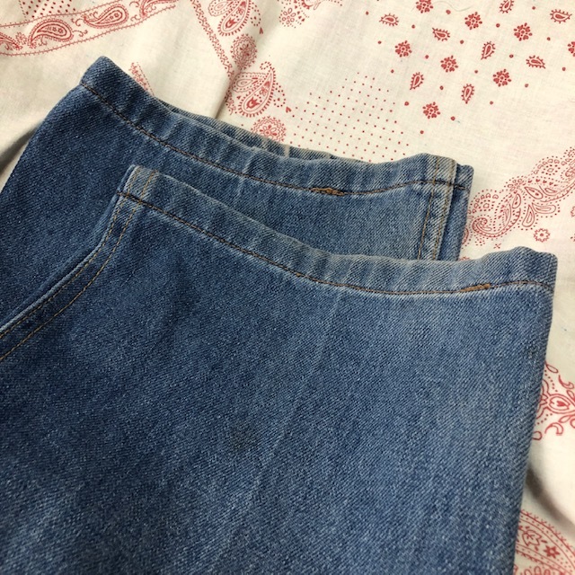 USA古着 70s～80s USA製 Levis 22502 デニムパンツ 42TALON 32 オレンジタブ オールド ヴィンテージ アメリカ リーバイス ヒッピー ●135_画像10