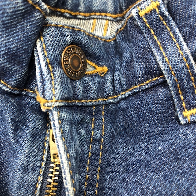 USA古着 80s～90s Levis 210 デニムパンツ オレンジタブ 34 濃いめ オールド ヴィンテージ アメリカ古着 リーバイス ●142