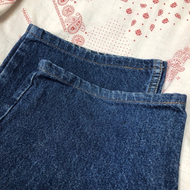 USA古着 80s～90s Levis 210 デニムパンツ オレンジタブ 34 濃いめ オールド ヴィンテージ アメリカ古着 リーバイス ●142_画像9