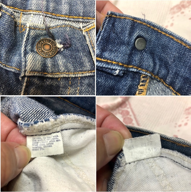 USA古着 70s～80s USA製 Levis 518 デニムパンツ 42TALON W29程度 オレンジタブ オールド ヴィンテージ リーバイス 股下長め 515 ●133