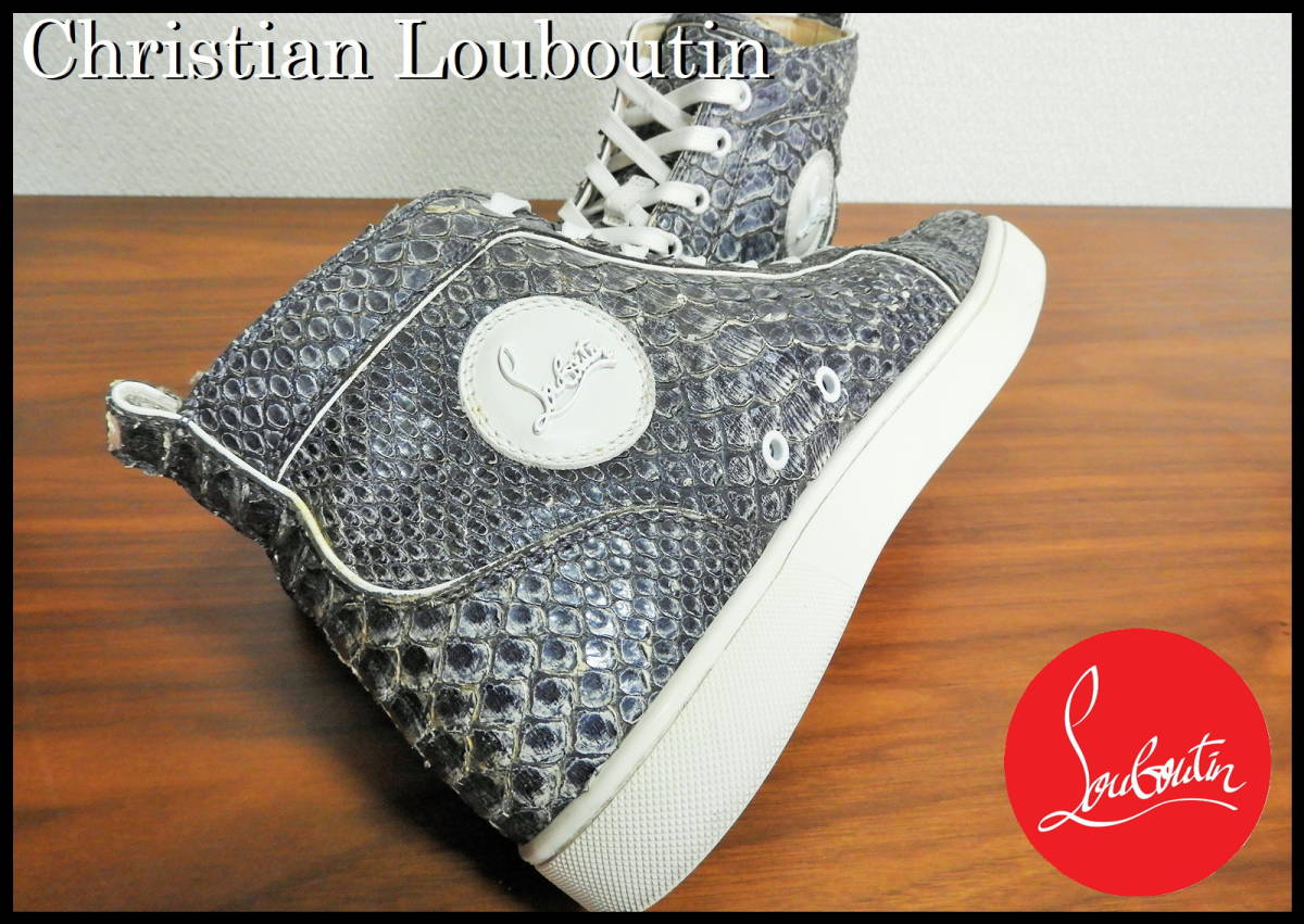 希少 Christian Louboutin ルブタン スニーカー ハイカット-