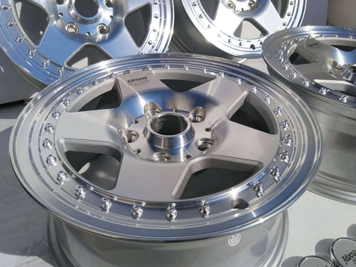 新品!4本セット!希少PCD127 5H!SOUTHERN Adventure Club ジープ コマンダー ラングラー 他アメ車等 16インチ 7j +35!_画像2