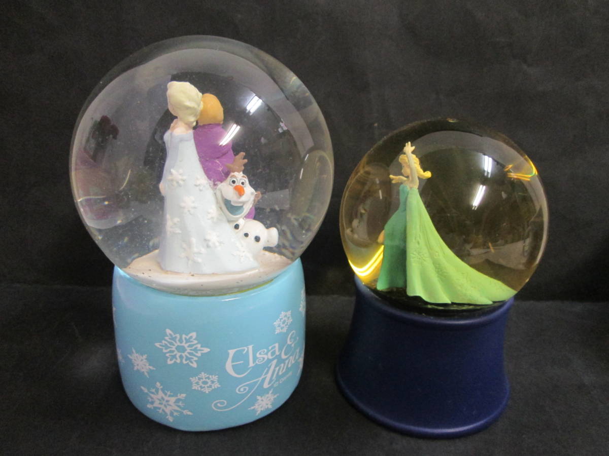 アナと雪の女王　　陶器　マグ　２個　未使用＋スノードーム　２個　１コみずの色が濁っているのか_画像6