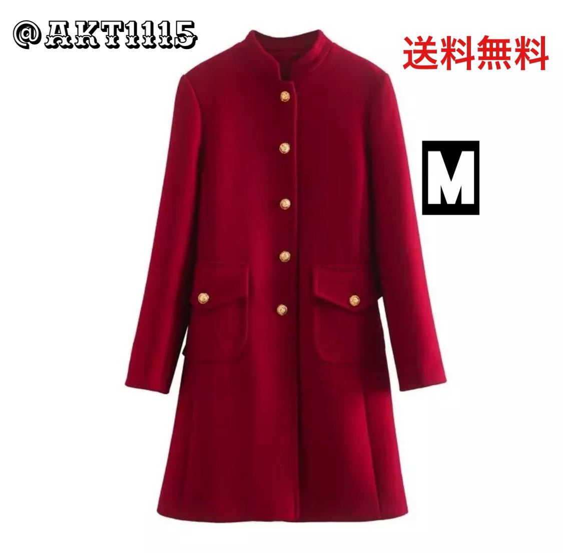 お買い得モデル vintage レッド ☆送料無料☆red ヴィンテージ 新品未使用 Mサイズ レディース アウター ロングコート チェスターコート レトロ Mサイズ ★ヴィンテージ レトロ チャイナ ロングコート 古着 スエード 羽織 中国