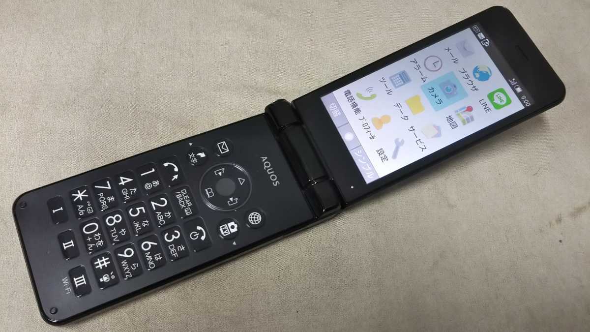ヤフオク! - Softbank SIMフリー AQUOSケータイ2 60...