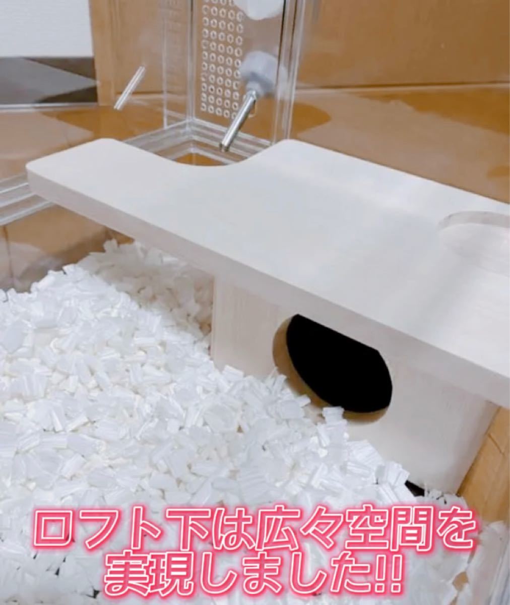 ハムスター 小動物 グラスハーモニー600専用 支柱レスロフト ハムスター 小動物 グラスハーモニー600専用 支柱レスロフト