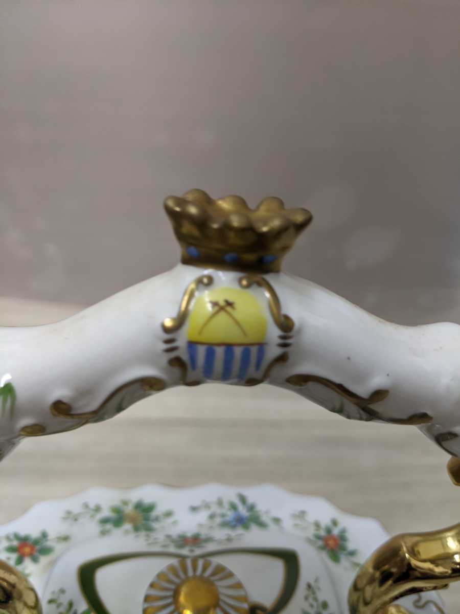  antique France made tableware sugar pot teapot set 
