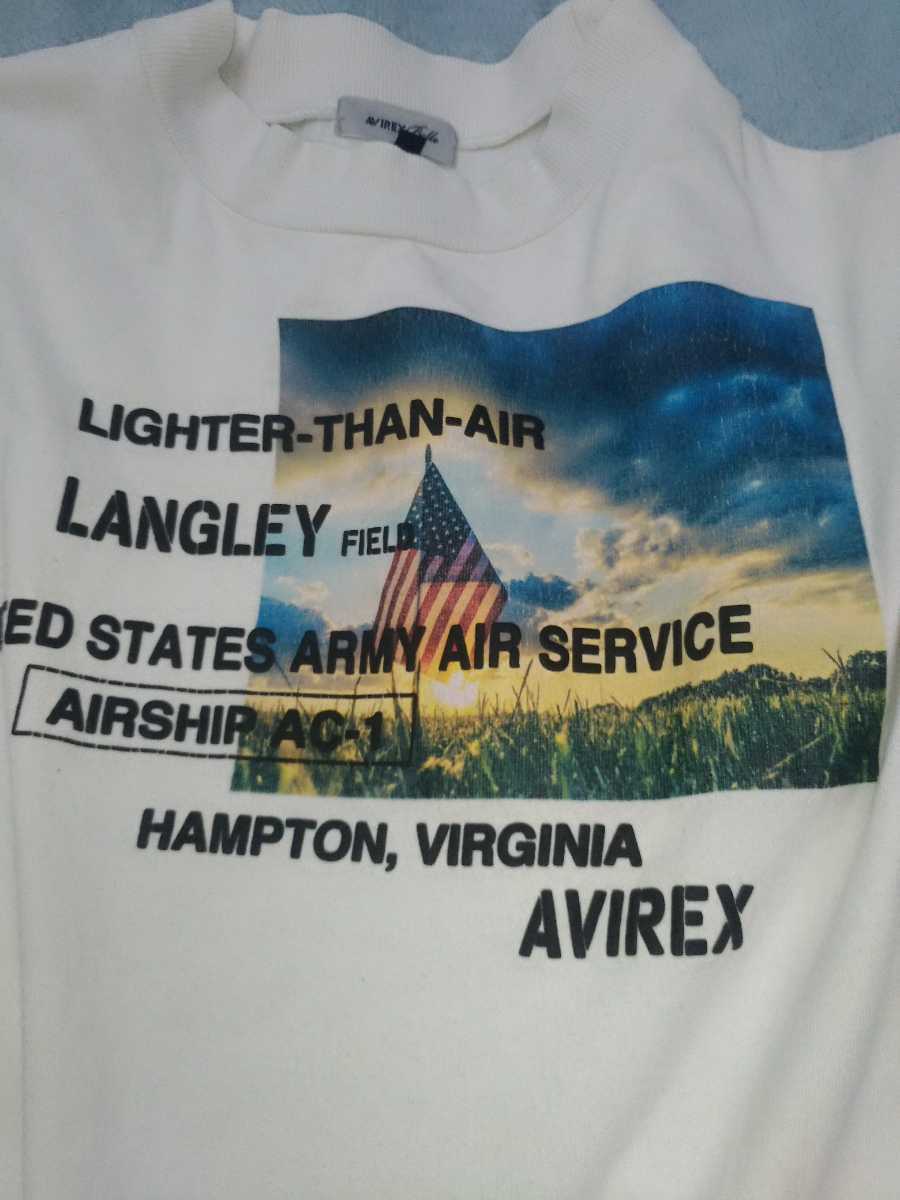 AVIREX Belle (アヴィレックス) 長袖Tシャツ（8分袖） ホワイト ロンT　正規品　サイズフリー_画像2