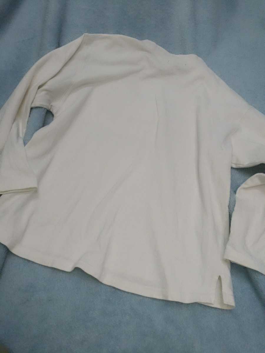 AVIREX Belle (アヴィレックス) 長袖Tシャツ（8分袖） ホワイト ロンT　正規品　サイズフリー_画像5