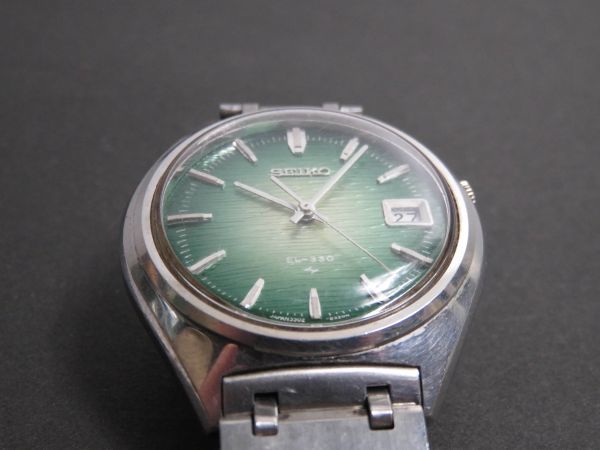 セイコー SEIKO EL-330 クォーツ 3針 デイト 純正ベルト 3302-8070 男性用 メンズ 腕時計 S1000_画像2