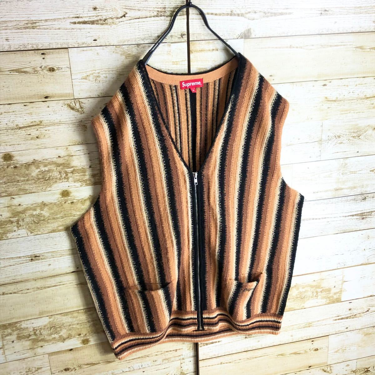 Supreme Stripe Sweater Vest モーガン蔵人着用-
