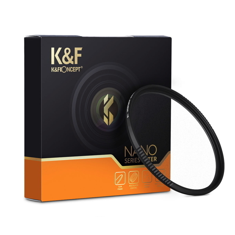 K&F Concept NANO-X черный ti Fusion 1/8 фильтр 72mm KF-72BD1/8 ( черный Mist )