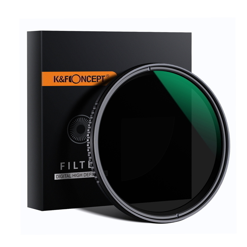 K&F Concept バリアブル(可変式)NDフィルター 減光範囲 ND8-ND2000｜KF-67ND2K_画像1