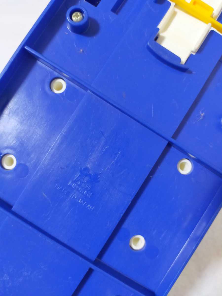 [ at that time thing ] Plarail TOMY Takara Tommy made in Japan manual switch rail blue color single line down up rail parts ..