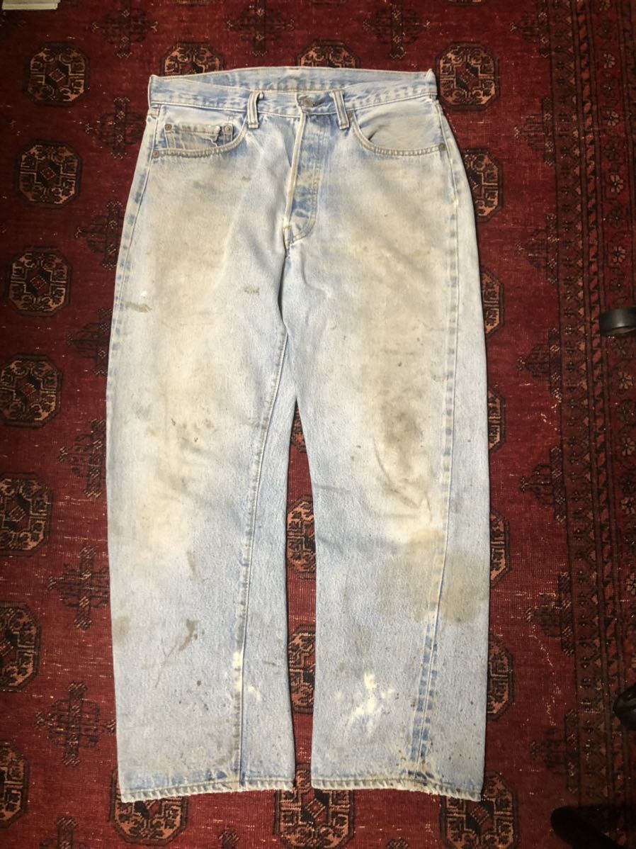 【VINTAGE】66後期Levi''s リーバイス501 ビンテージ デニムパンツ w33 赤耳 70s 80s