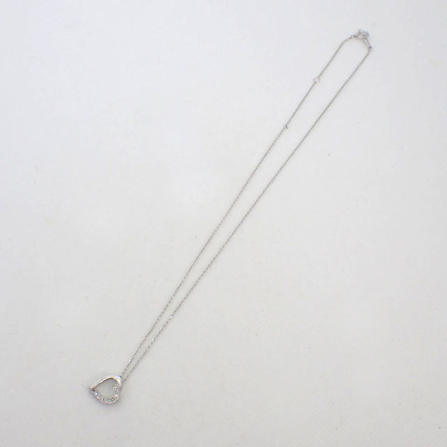 VENDOME/ヴァンドーム K18WG ダイヤモンド ハート ペンダント