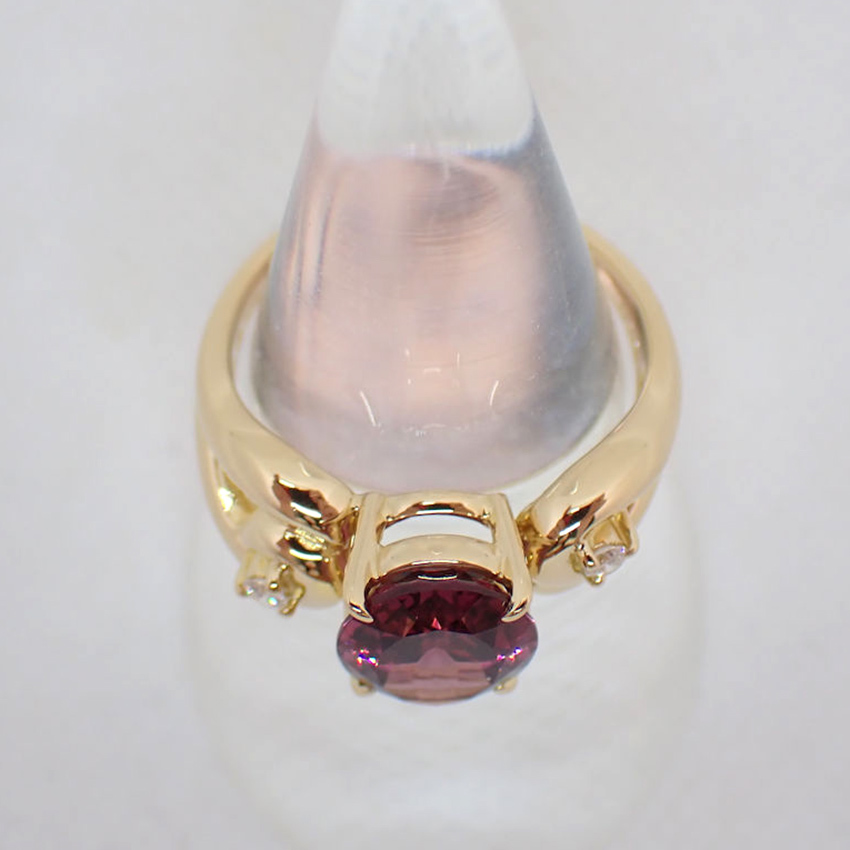 TASAKI/タサキ ロードライトガーネット ダイヤモンド リング 13.5号