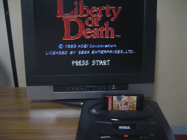 驚きの価格 ジャンク品SEGAジェネシス裸/箱説無Liberty 独立戦争 Death