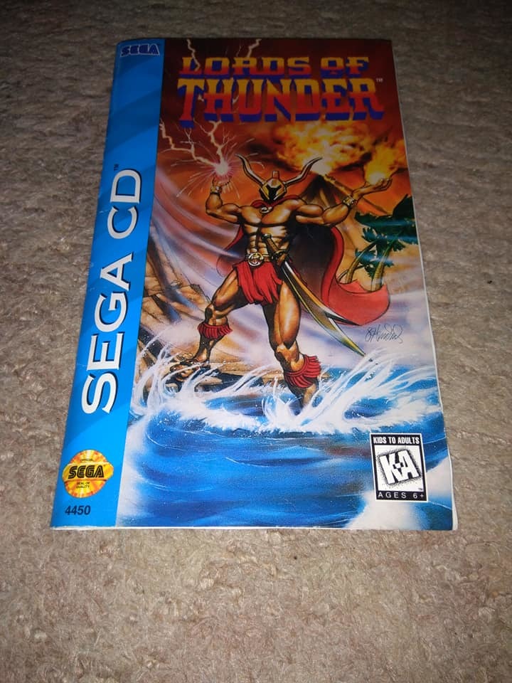  утиль / за границей / Северная Америка / Sega CD Lords of Thunder wing zob Thunder 