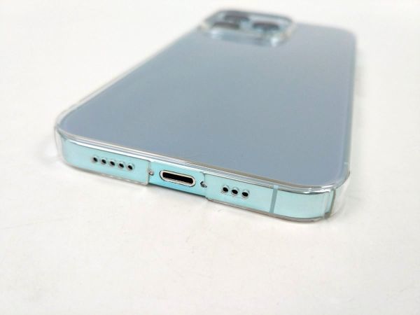 iPhone 13 Pro用 薄型ハードケース カバー シンプル 透明 クリア 側面フル保護 PC_画像4