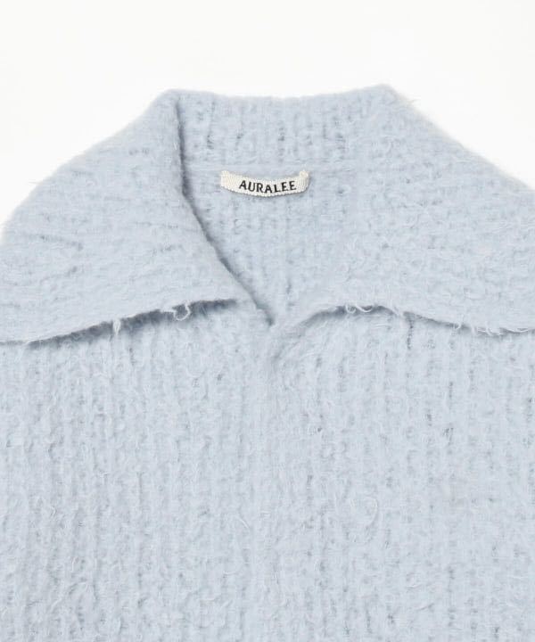 AURALEE / MILLED WOOL MOAL KNIT LONG CARDIGAN eduyonsei.com