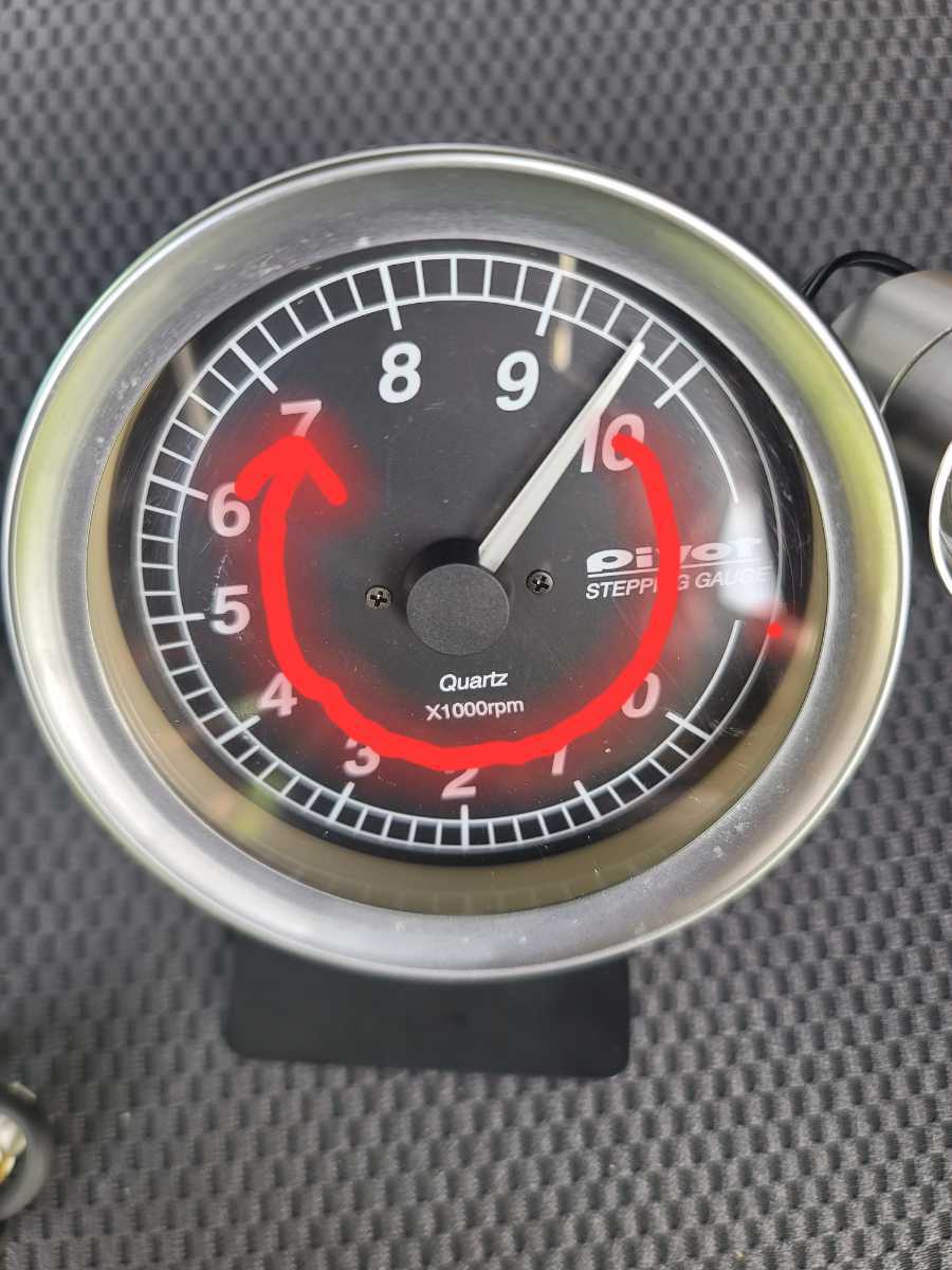 Pivot STEPPING GAUGE tachometer 80Φ