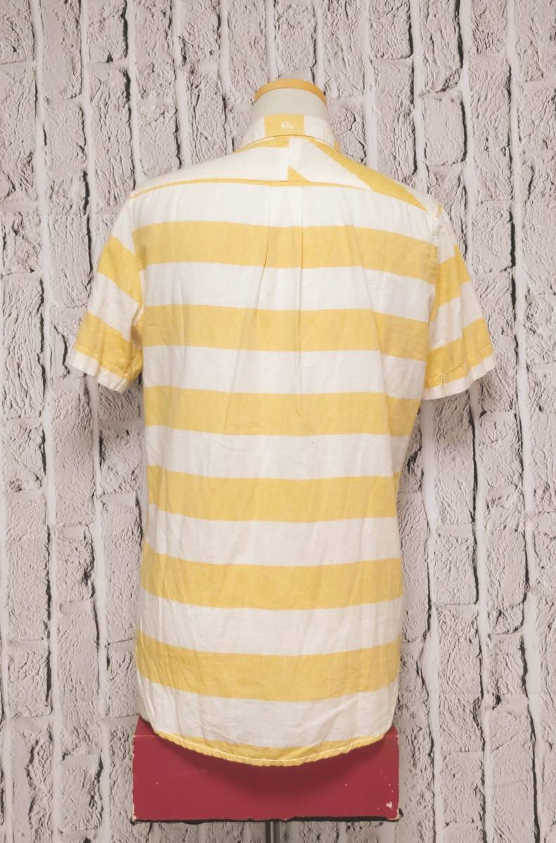 ★送料無料★ QuickSilver クイックシルバー シャツ ボーダーシャツ 半袖シャツ Small