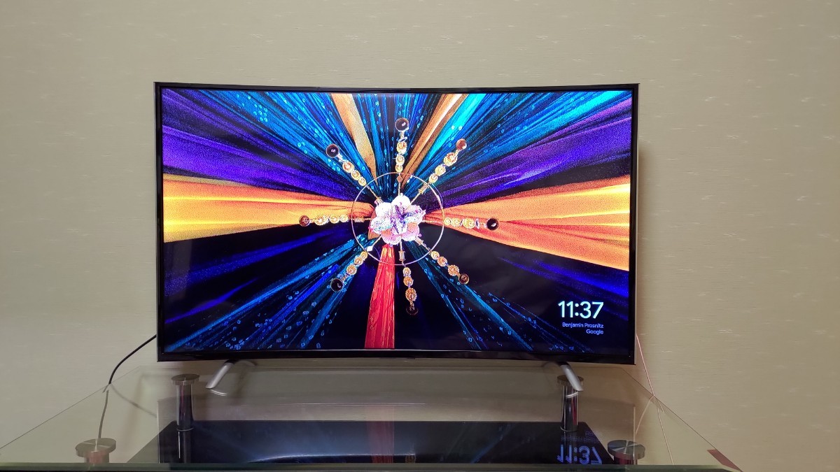 48型MHL対応局面フルハイビジョン液晶テレビ録画機能付AS-4803TV Revolution - TCL　湾曲曲面ディスプレイ